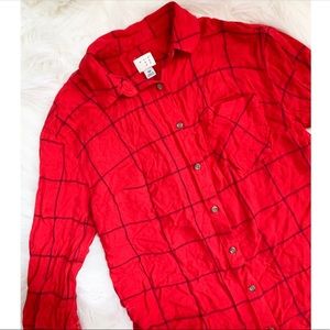 🌸 4/$40 Windowpane Button Up Top